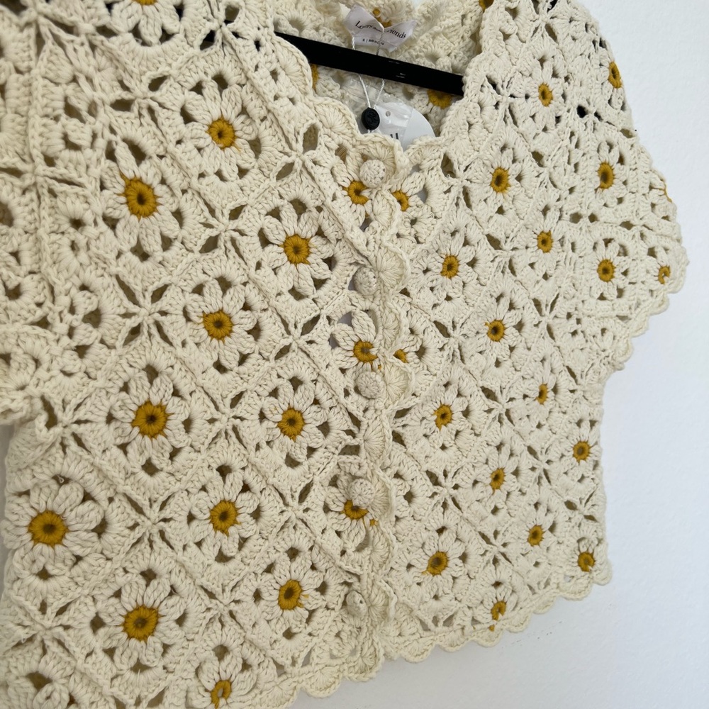 Lovers + Friends crochet top